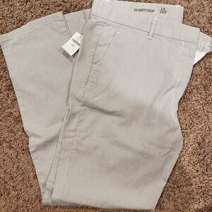 Gap skinny crop striped pants